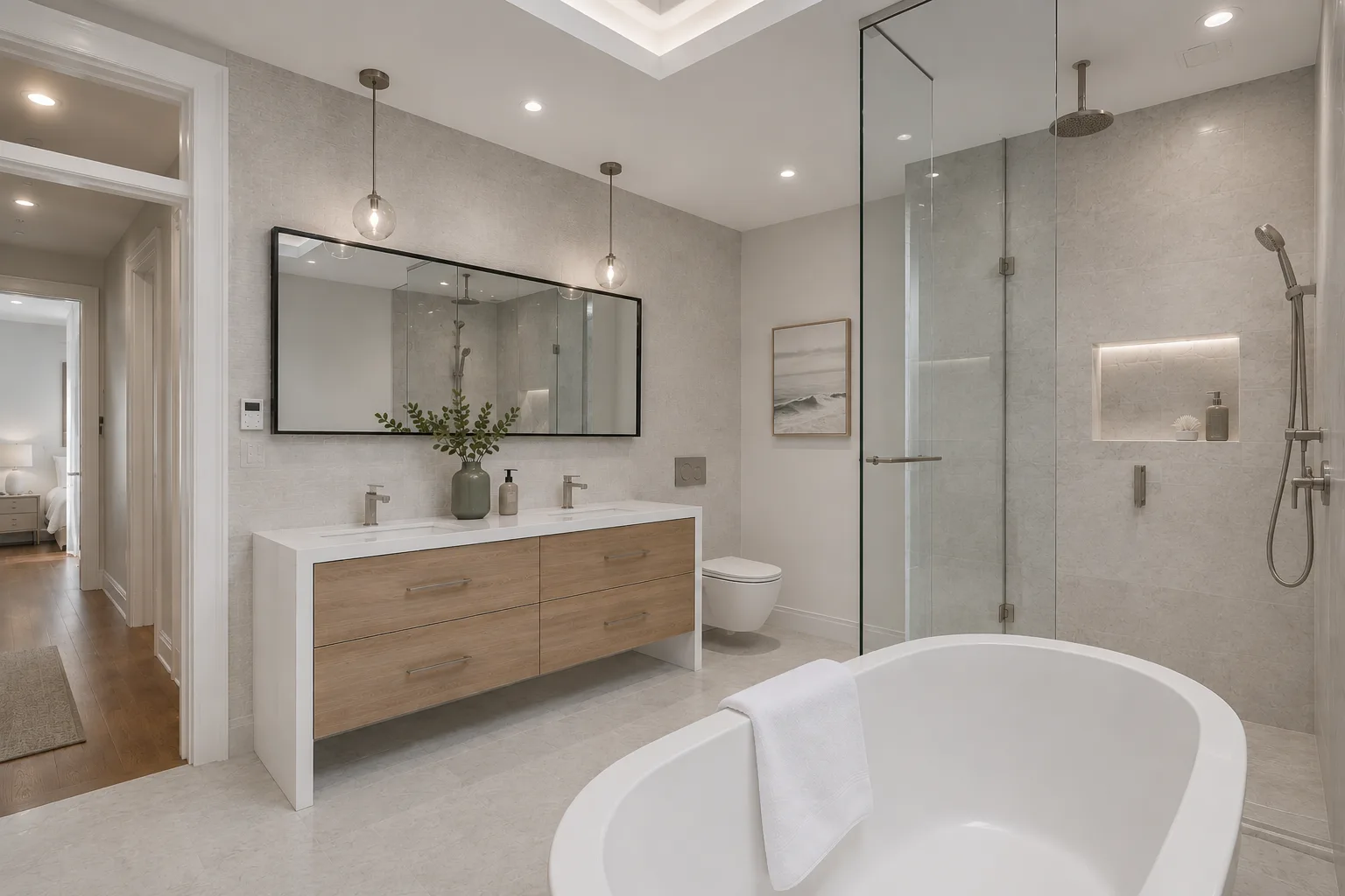 Luxury apartment bathroom renovation, Gold Coast — HV Built